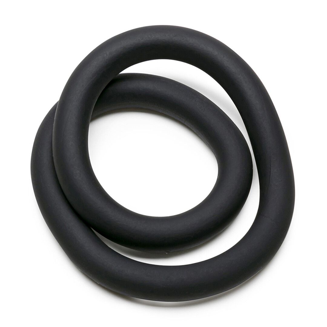 Silicone Cockring "Hefty Wrap Ring" 12"/30.5 cm Black