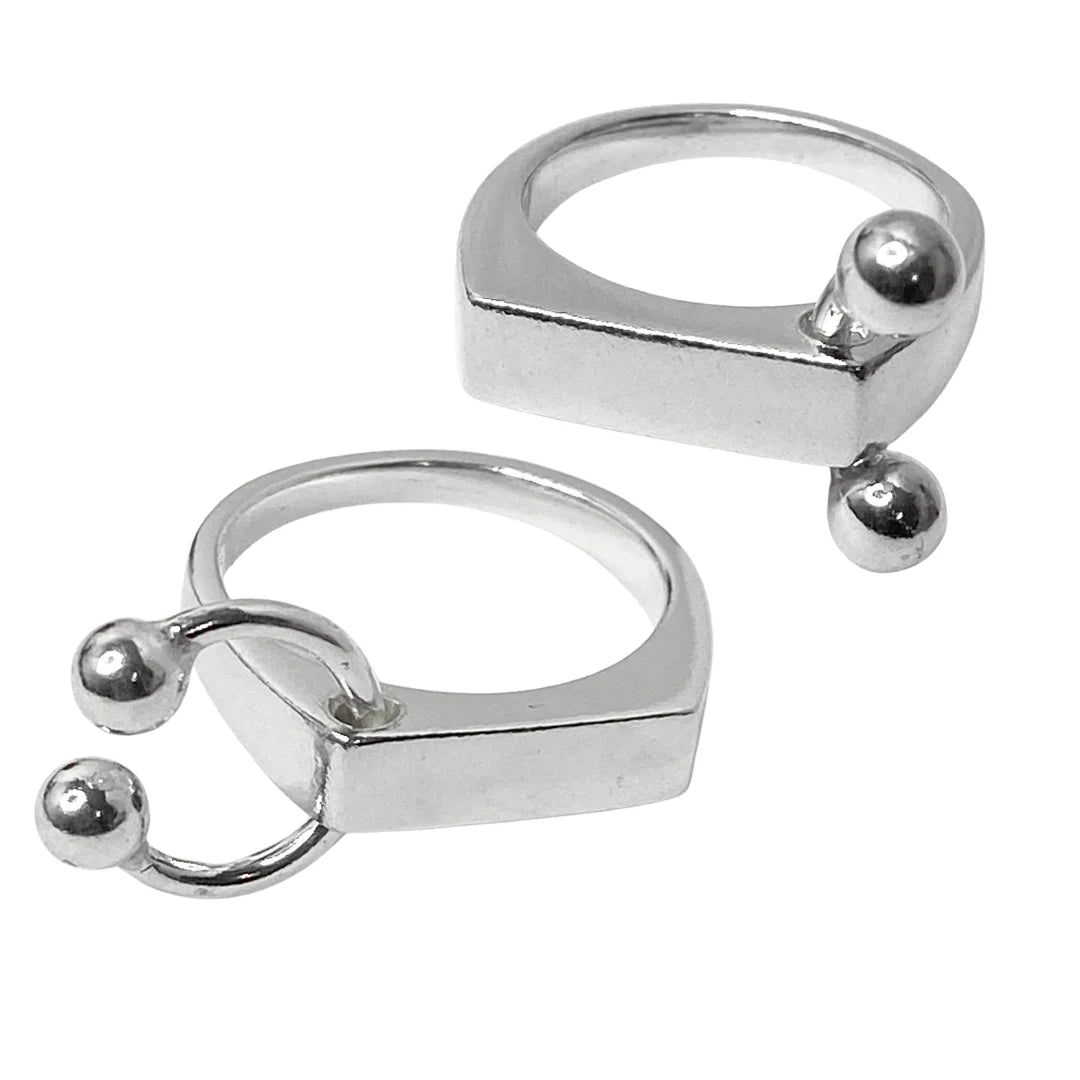 'Zero' Sterling Silver Ring - Kick In The Eye