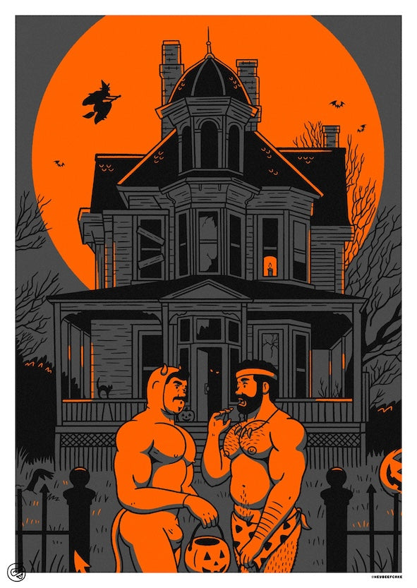 Heybeefcake "Haunted House" Print A3
