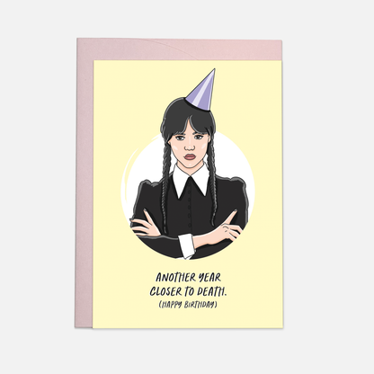 Closer to death - Wednesday greeting card: Double