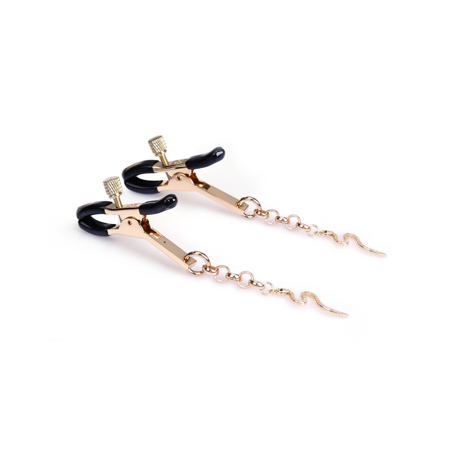 Zinc Luxe Nipple Clamps - Glittering Serpent