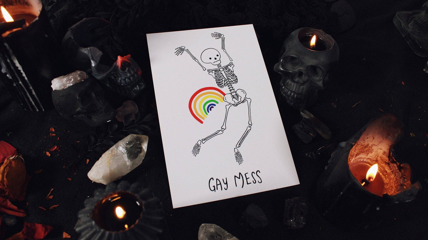 Gay Mess 5.5" x 8.5" Print