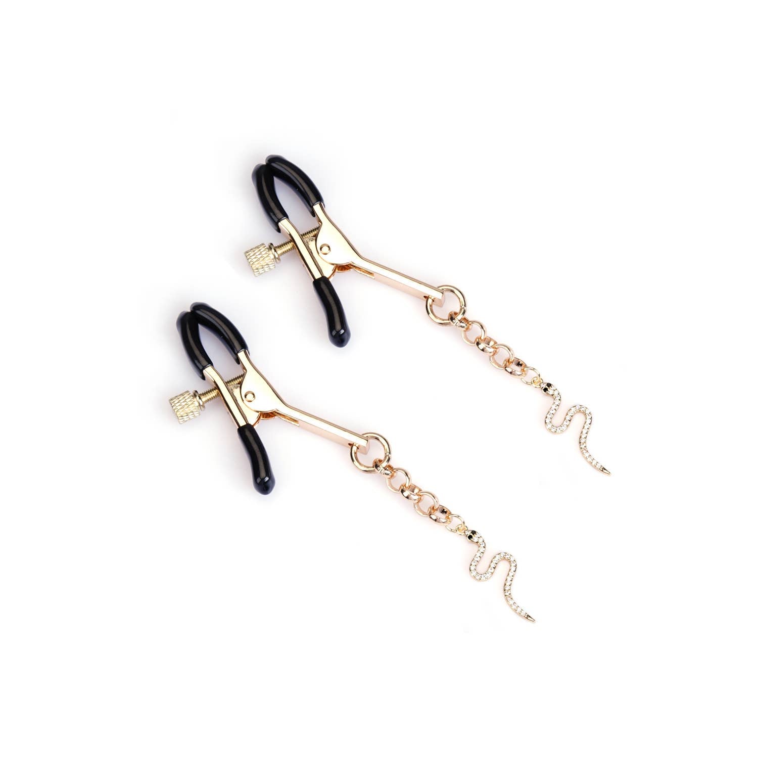 Zinc Luxe Nipple Clamps - Glittering Serpent