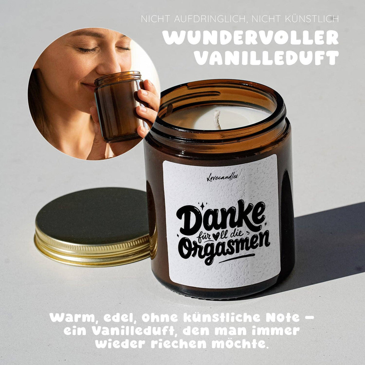 "Danke für all die Orgasmen Scented candle