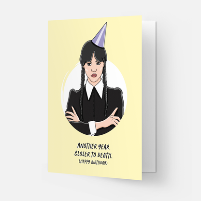 Closer to death - Wednesday greeting card: Double