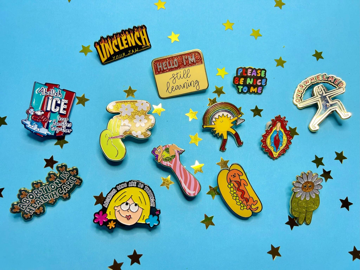 Unclench Your Jaw Enamel Pin: Pin