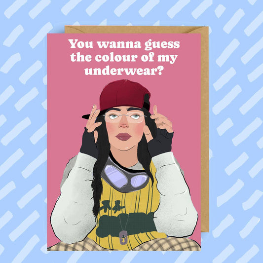 Billie Eilish Valentines Card | Merch | Pop Star | Pop Music