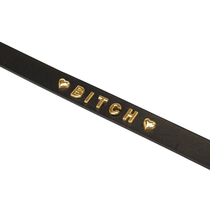 Gold Word Choker: BITCH