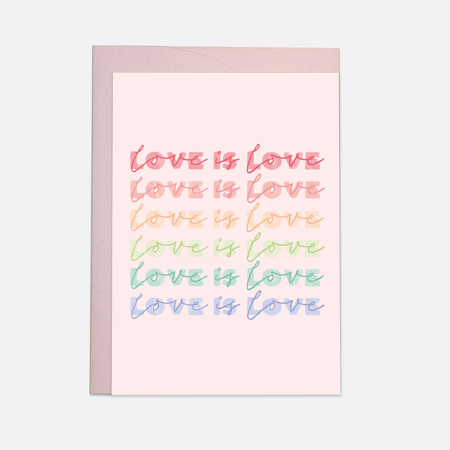 Love is love greeting card: Double