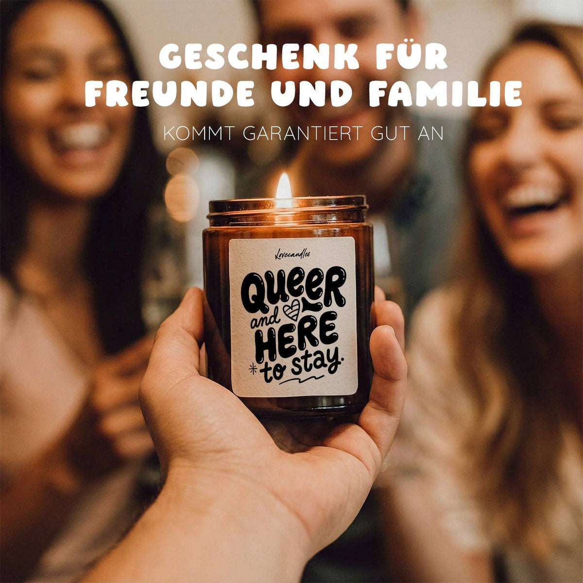 "Queer and here to stay" Scented candle
