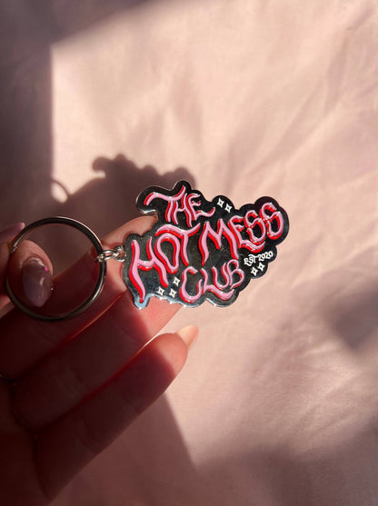 The hot mess club keyring!