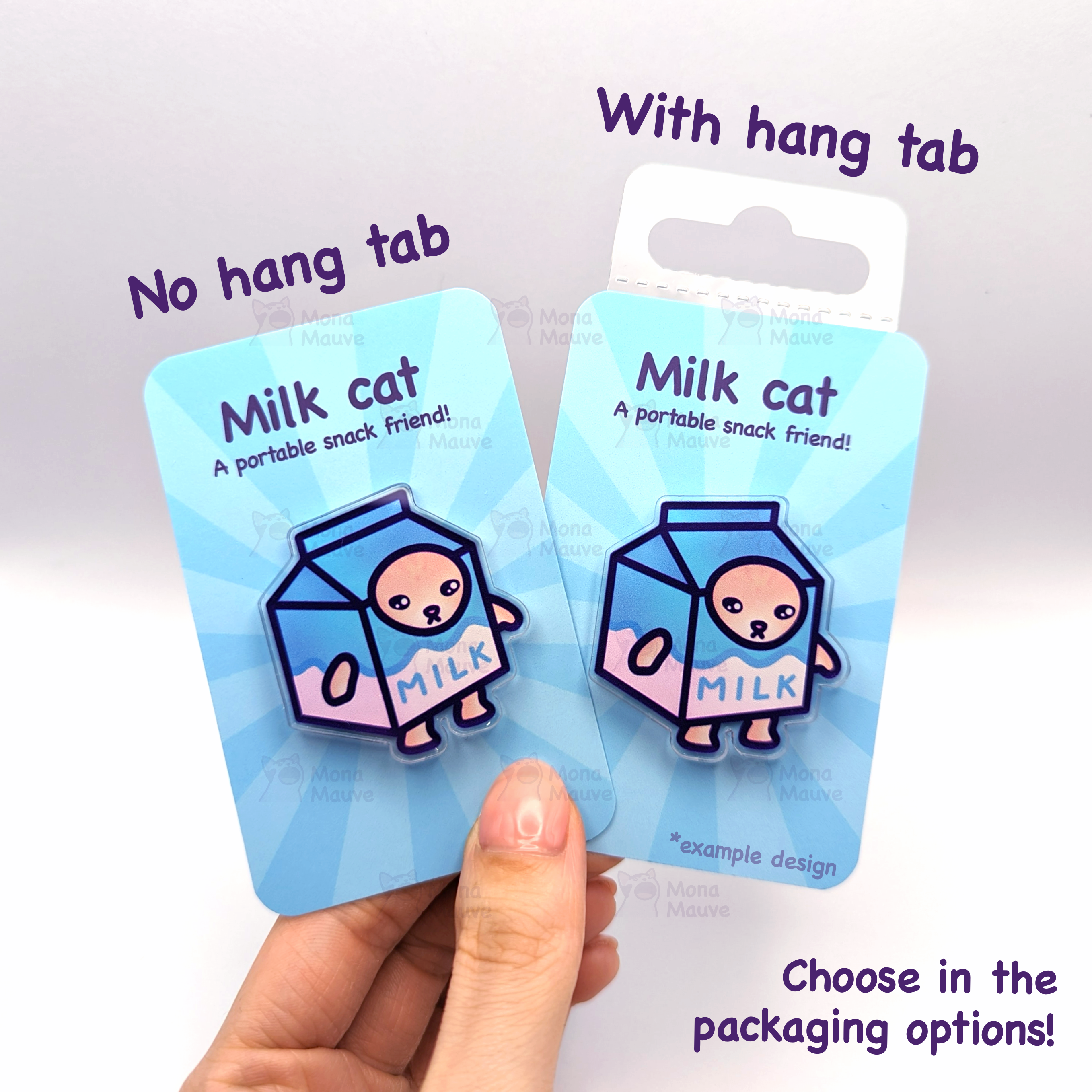 Cute Cat Wooden Pin | 40mm Cat Holding a Heart Badge : No hang tabs needed
