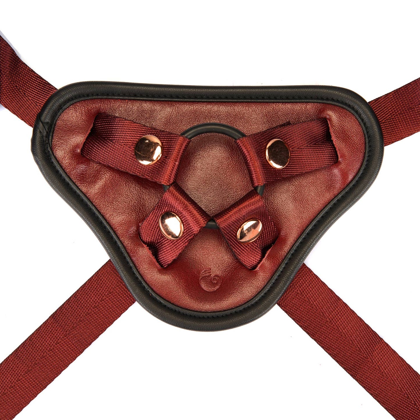 Wine Red Leather Universal Strap-on harness