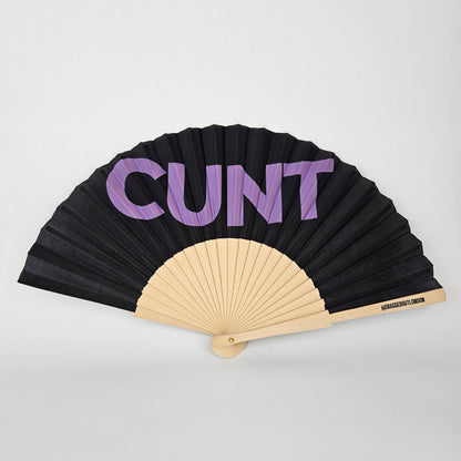 Small Folding Wood Hand Fan – Cunt