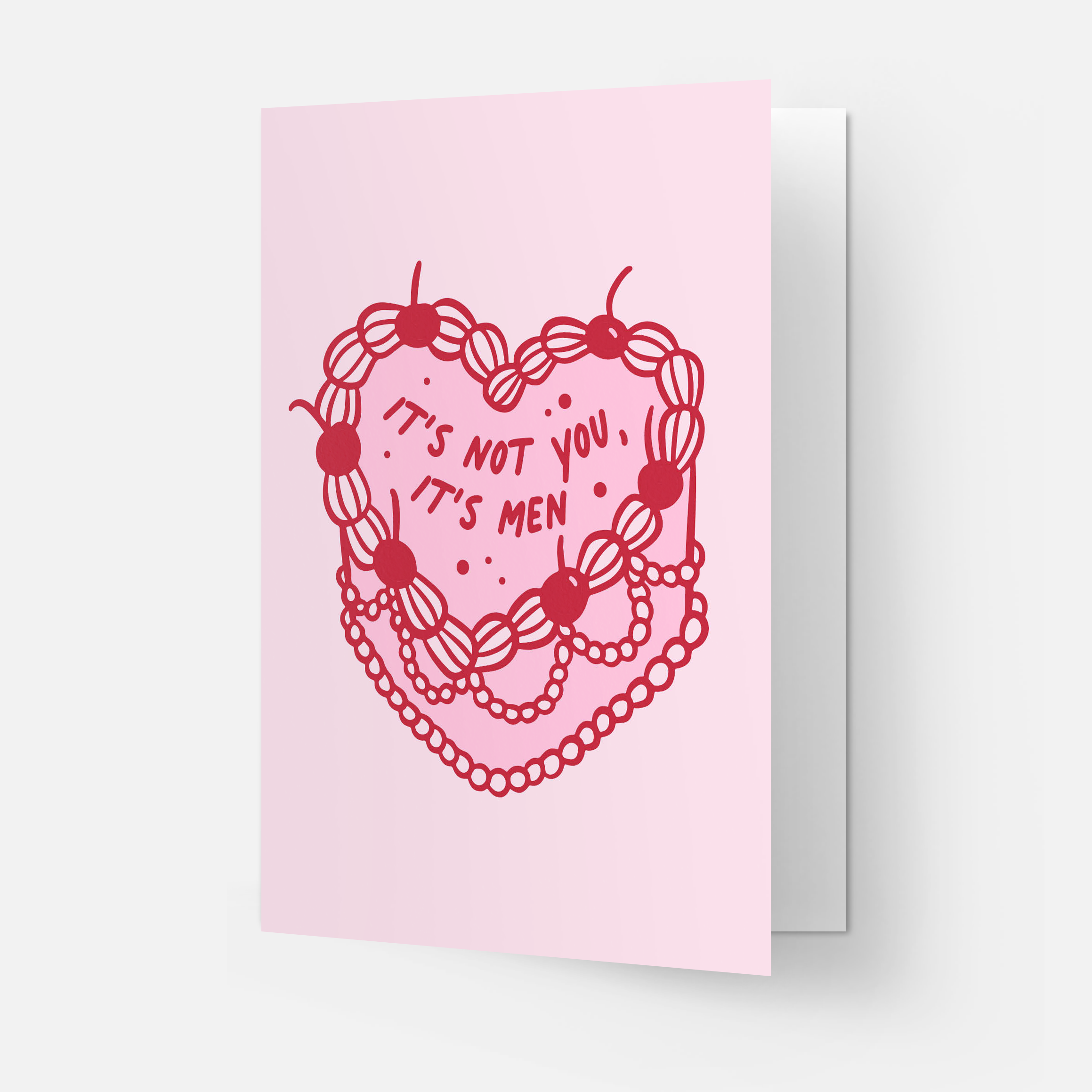 It's men - greeting card: Double folded