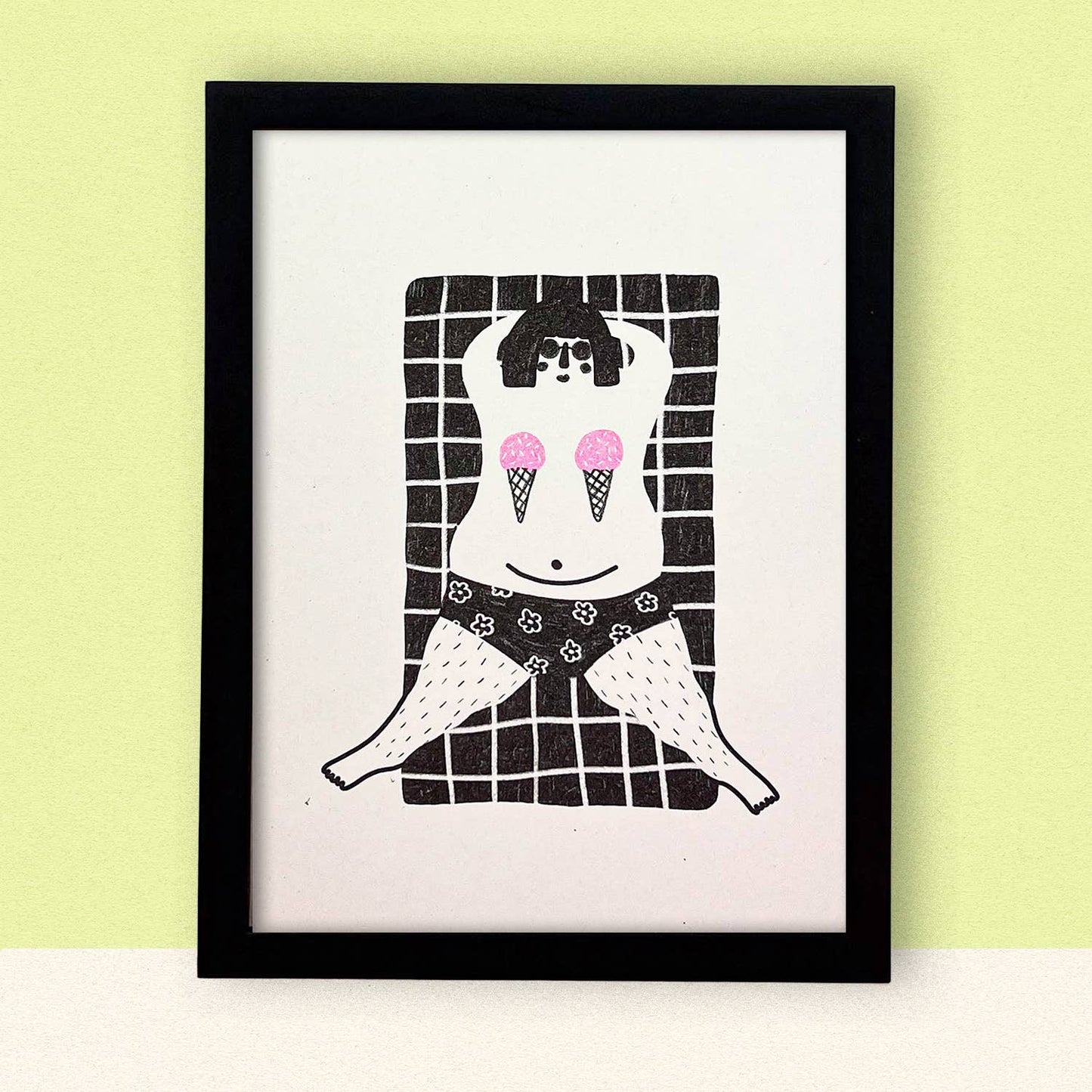 Risographs A4 Ice Cream Cones