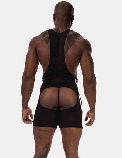 Backless Singlet "Dastin" Black/White