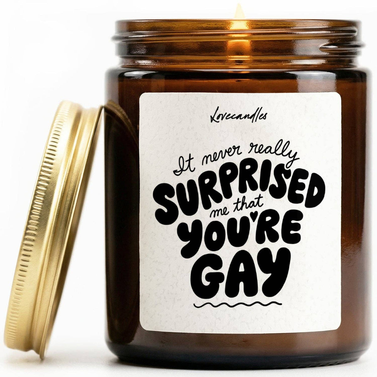 "It never really surprised me that you’re gay" Scented candle