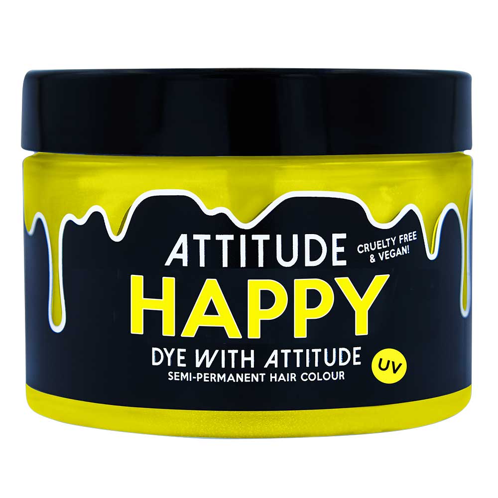 Happy UV Yellow Hair Dye - Vegan, cruelty-free
