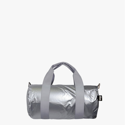 METALLIC Silver Medium Weekender
