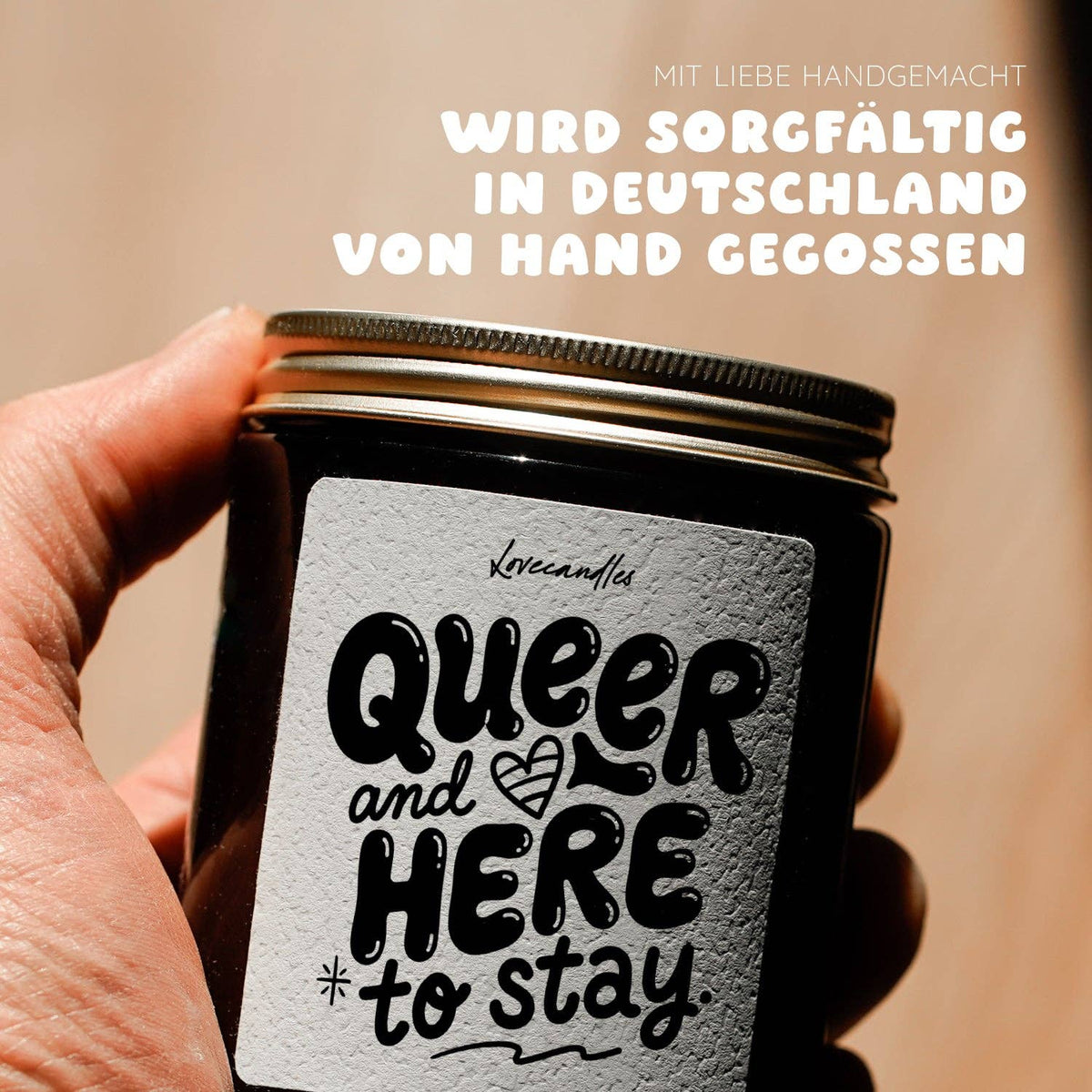 "Queer and here to stay" Scented candle