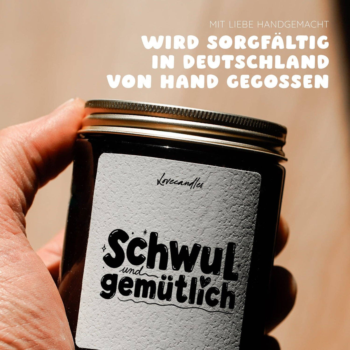 "Schwul und gemütlich"  Scented candle