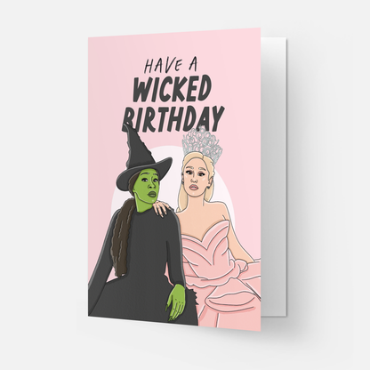 Witchy Birthday - Greeting Card: Double folded
