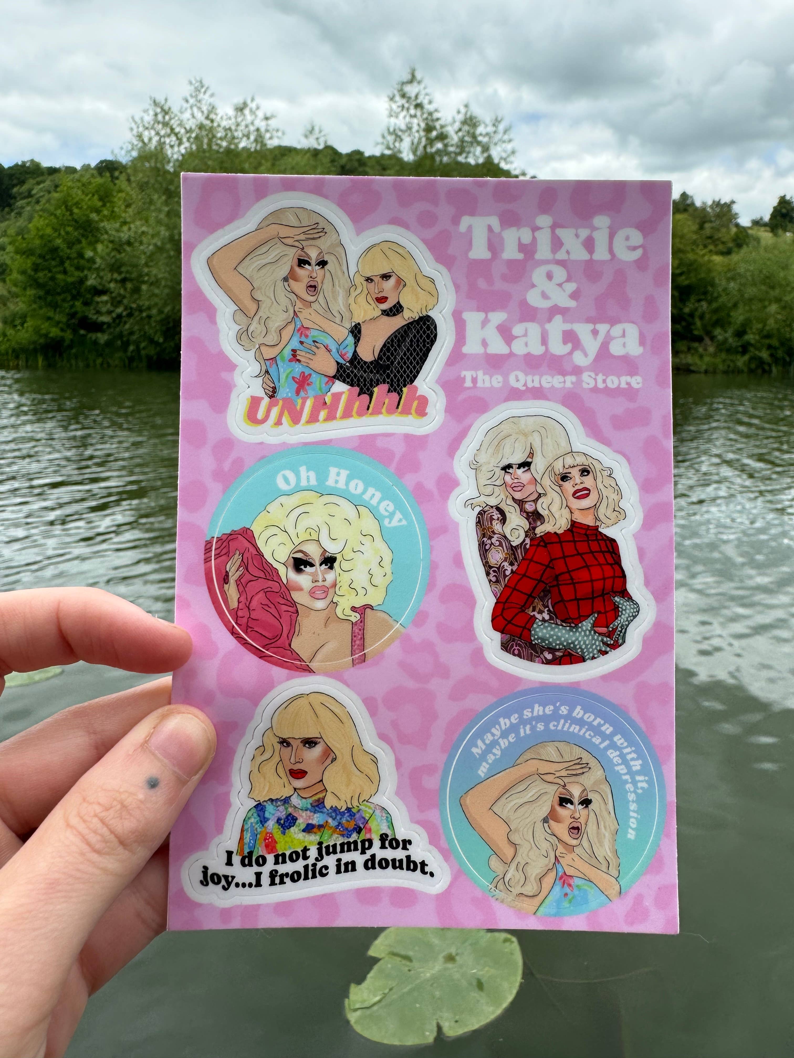 Trixie and Katya Sticker Sheet | LGBTQ+ | Queer | Drag Race