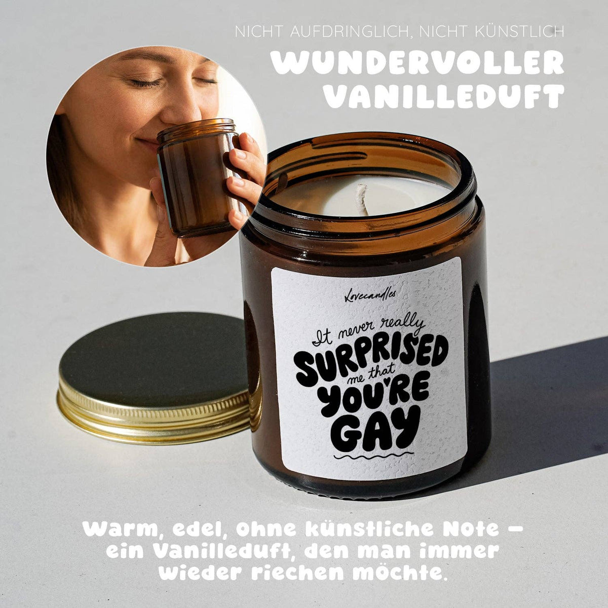 "It never really surprised me that you’re gay" Scented candle