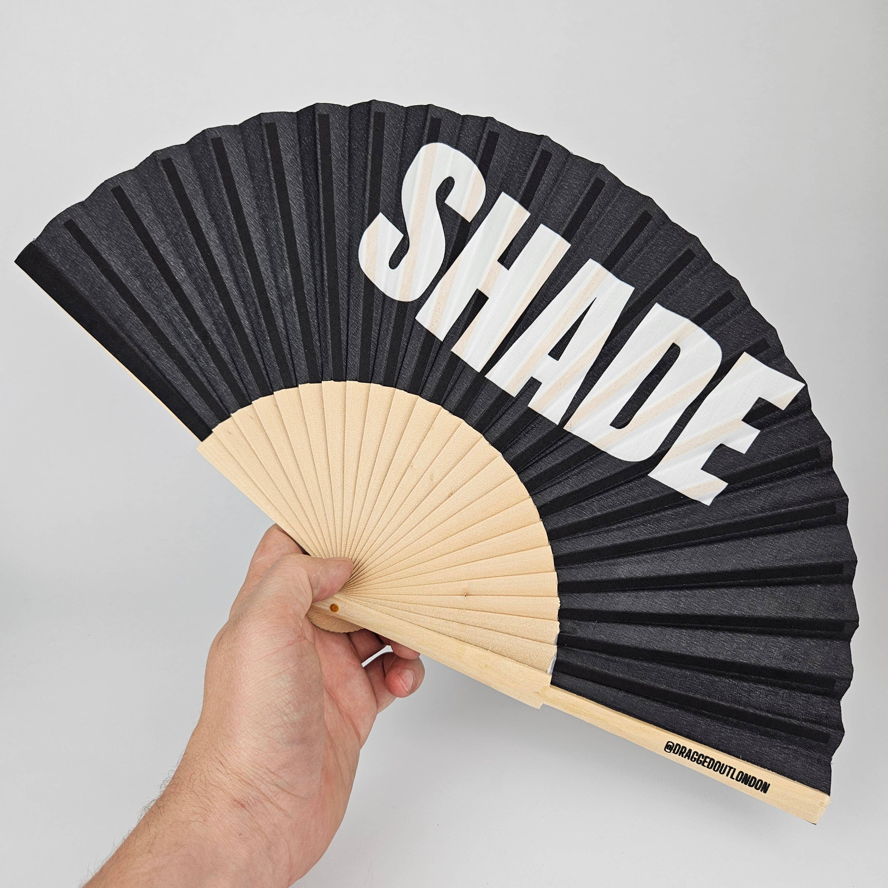 Small Folding Wood Hand Fan – Shade