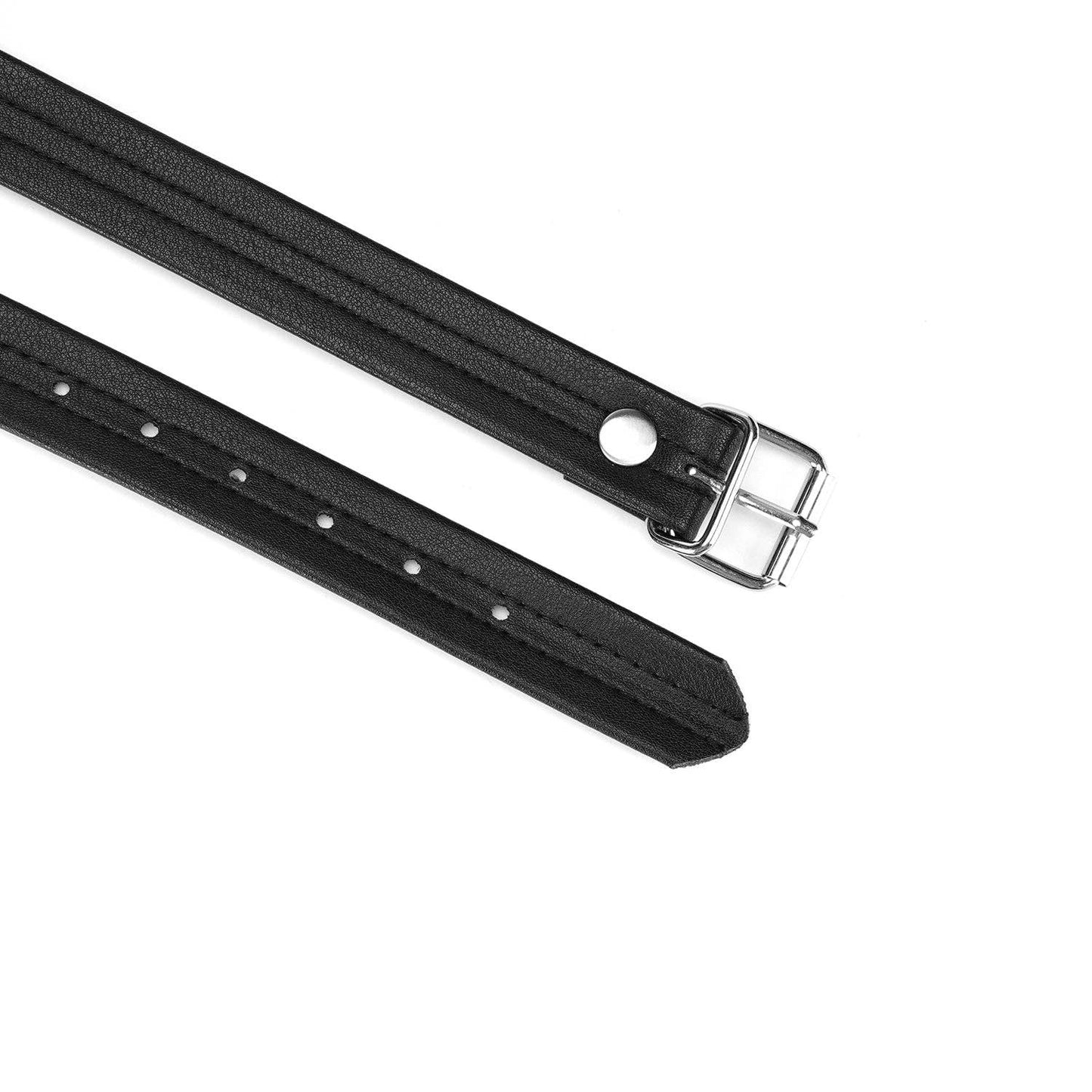 Black Bond Silicone Ball Gag with Black Bond Buckle Straps