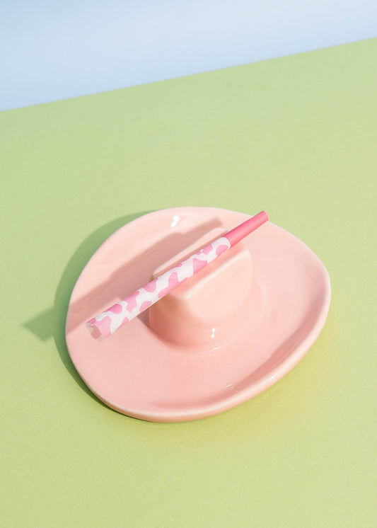 COWBOY HAT ASHTRAY: PINK