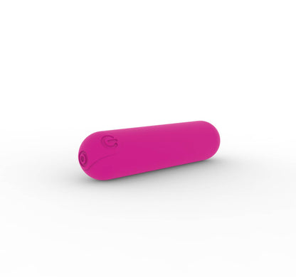 Dynamic Rainbow Silicone Bullet Vibrator - Rose Red