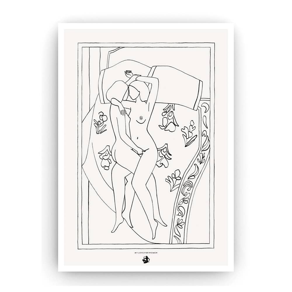 "Lovers" Print A3