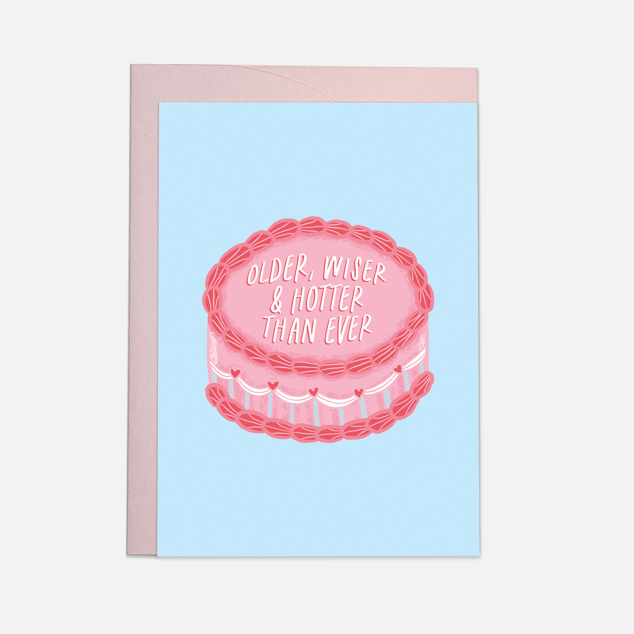 Hotter than ever - trending greeting card: Double folded