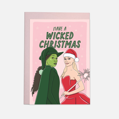 Witchy Chistmas - Greeting Card: Double folded