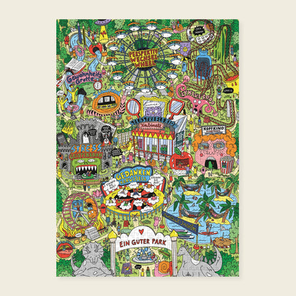 »Ein guter Park« Puzzle |  Illustration Sandra Bayer