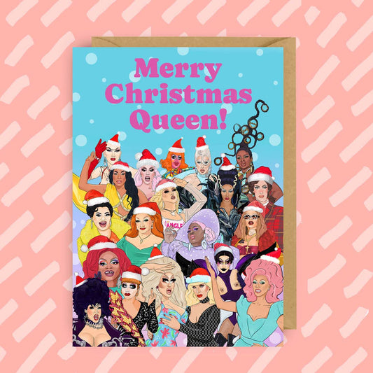 Queen Christmas Card | Ru Paul's Drag Race | LGBT | Rupaul
