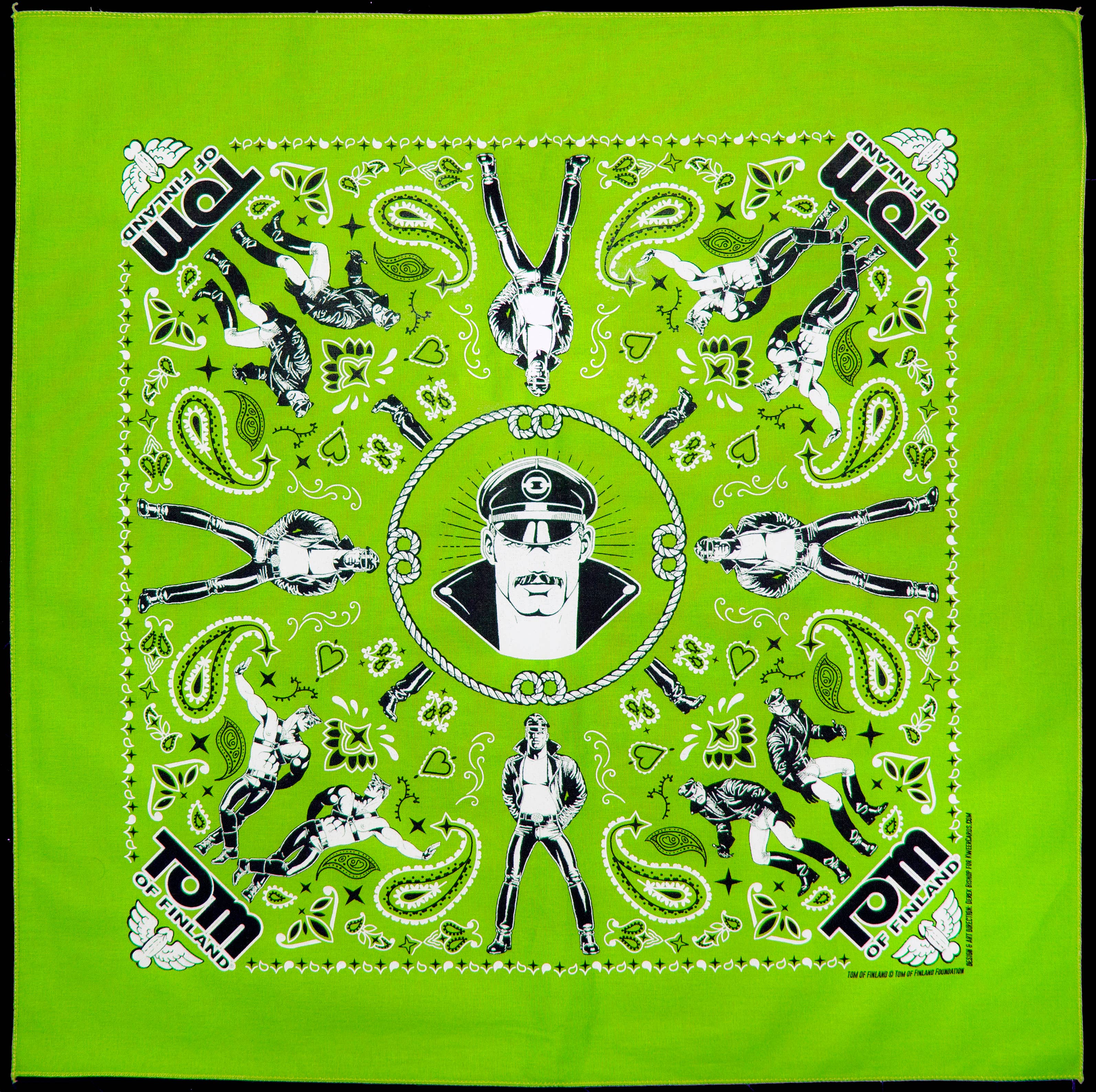 Tom of Finland Bandanas Facemask (Gay Queer LGBT): Orange