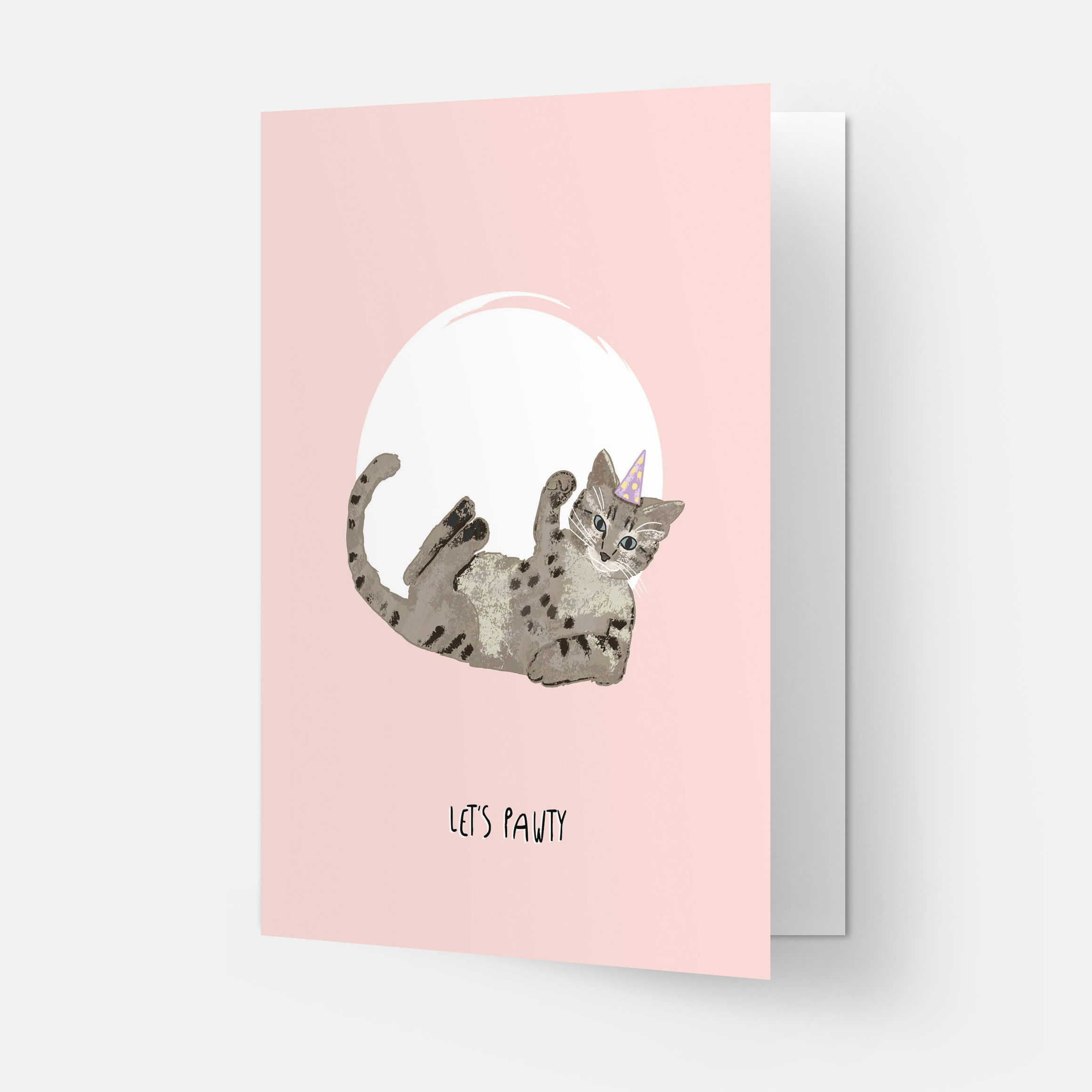 Pawty greeting card: Double