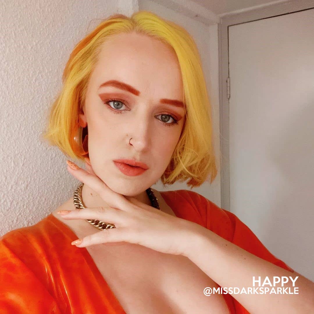 Happy UV Yellow Hair Dye - Vegan, cruelty-free