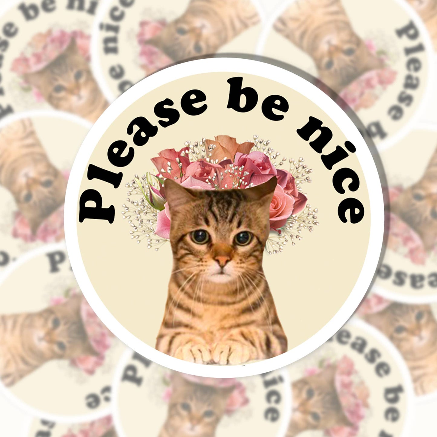 Please Be Nice Sticker