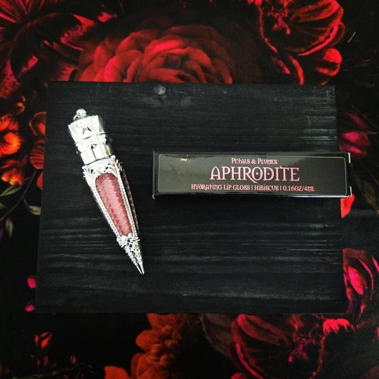 Aphrodite Lip Gloss | hibiscus | hot pink |