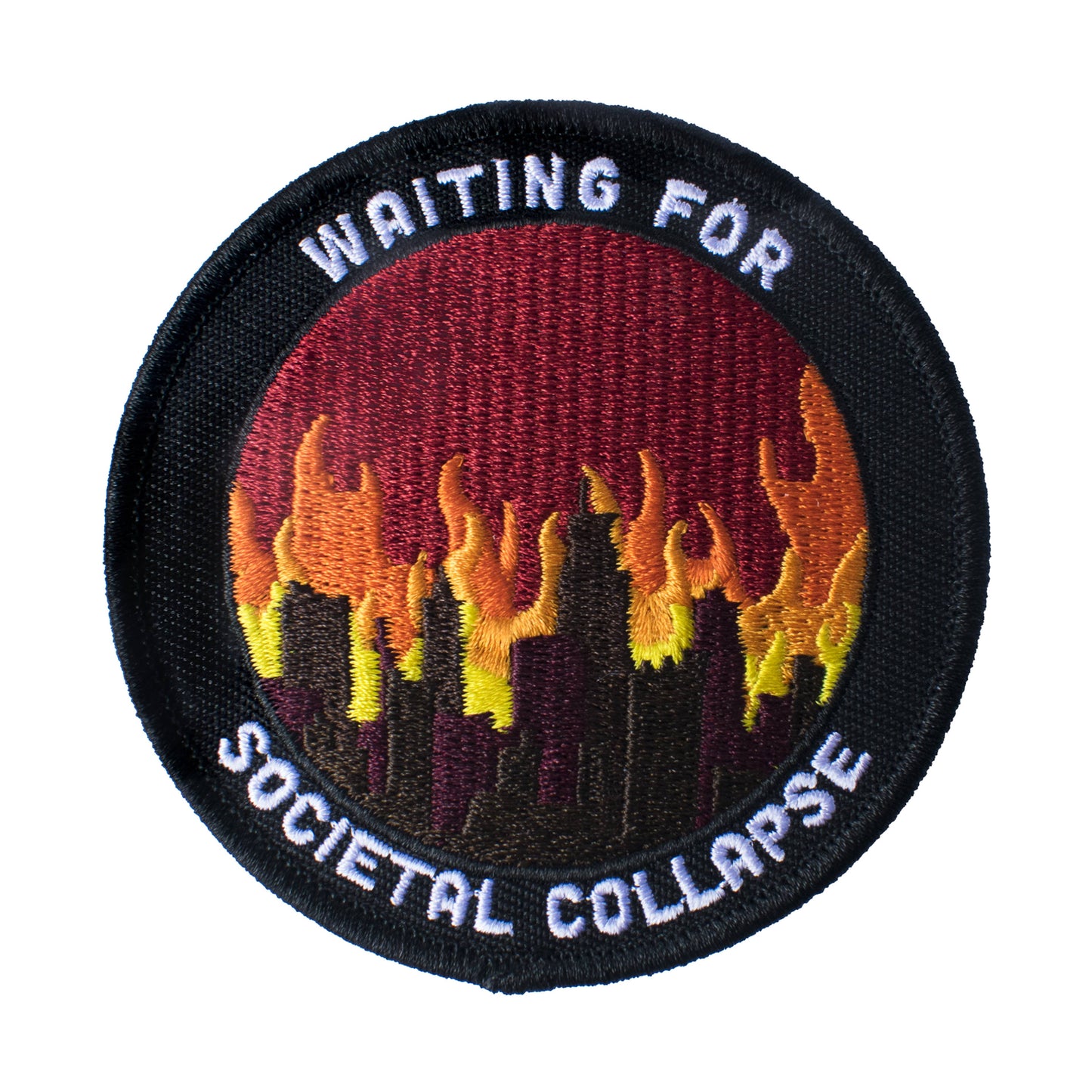 Waiting for Societal Collapse (Velcro Patch)