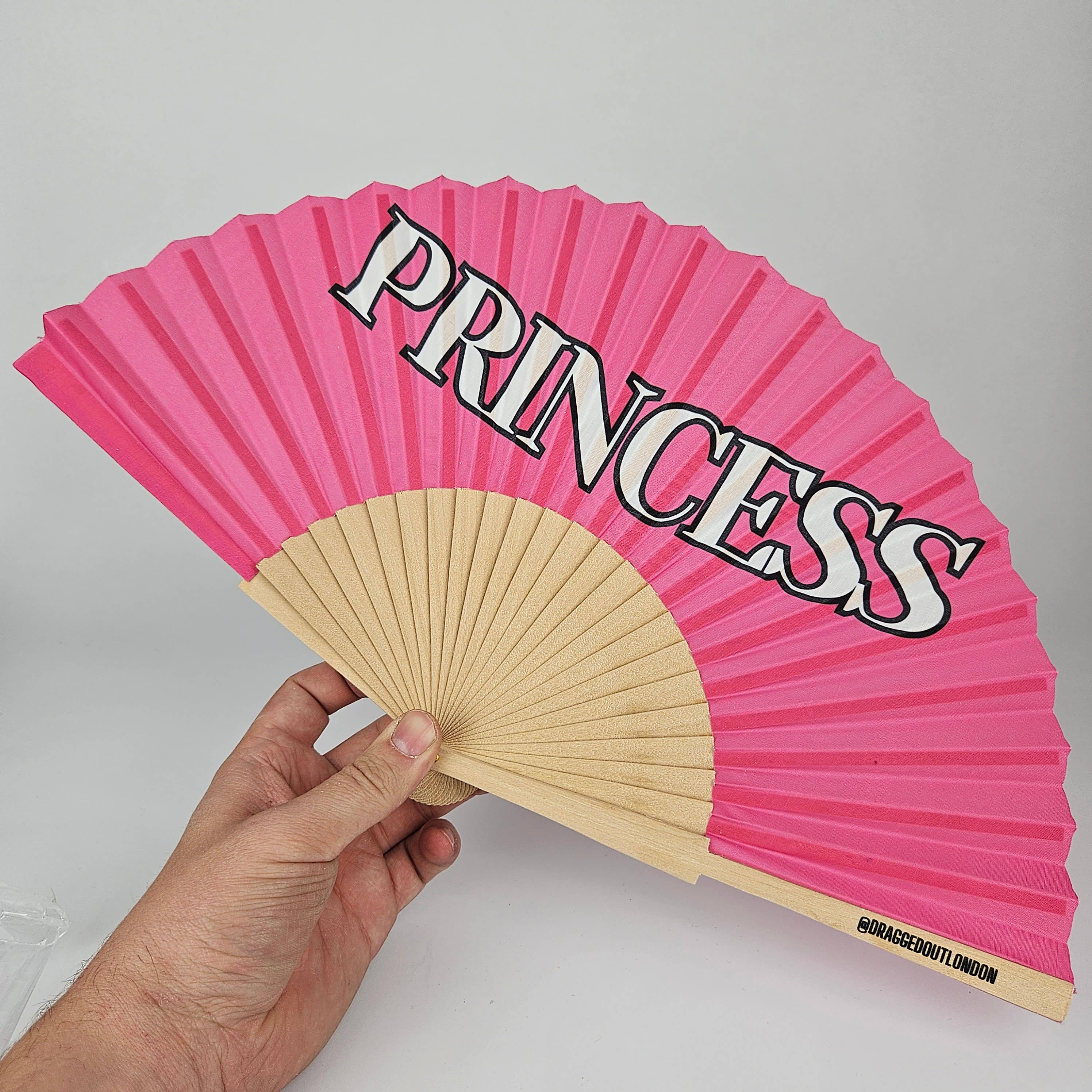 Small Folding Wood Hand Fan – Princess
