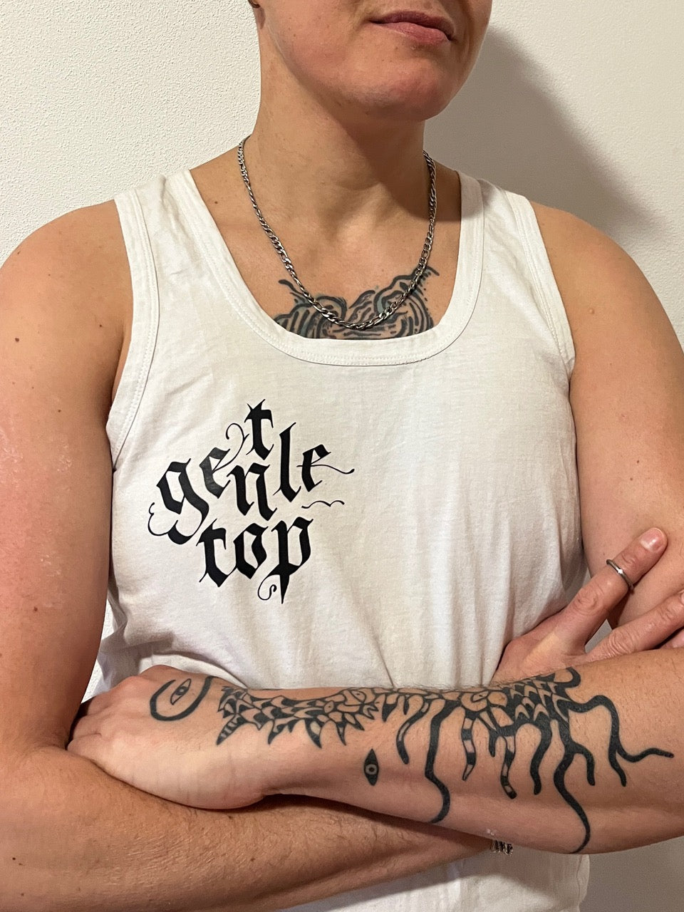 Iron-On Transfer "GENTLE TOP" Black