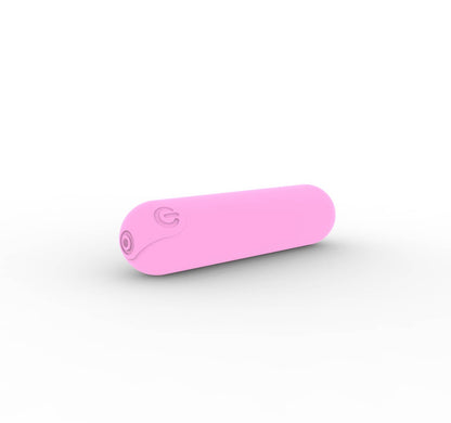 Dynamic Rainbow Silicone Bullet Vibrator - Pink