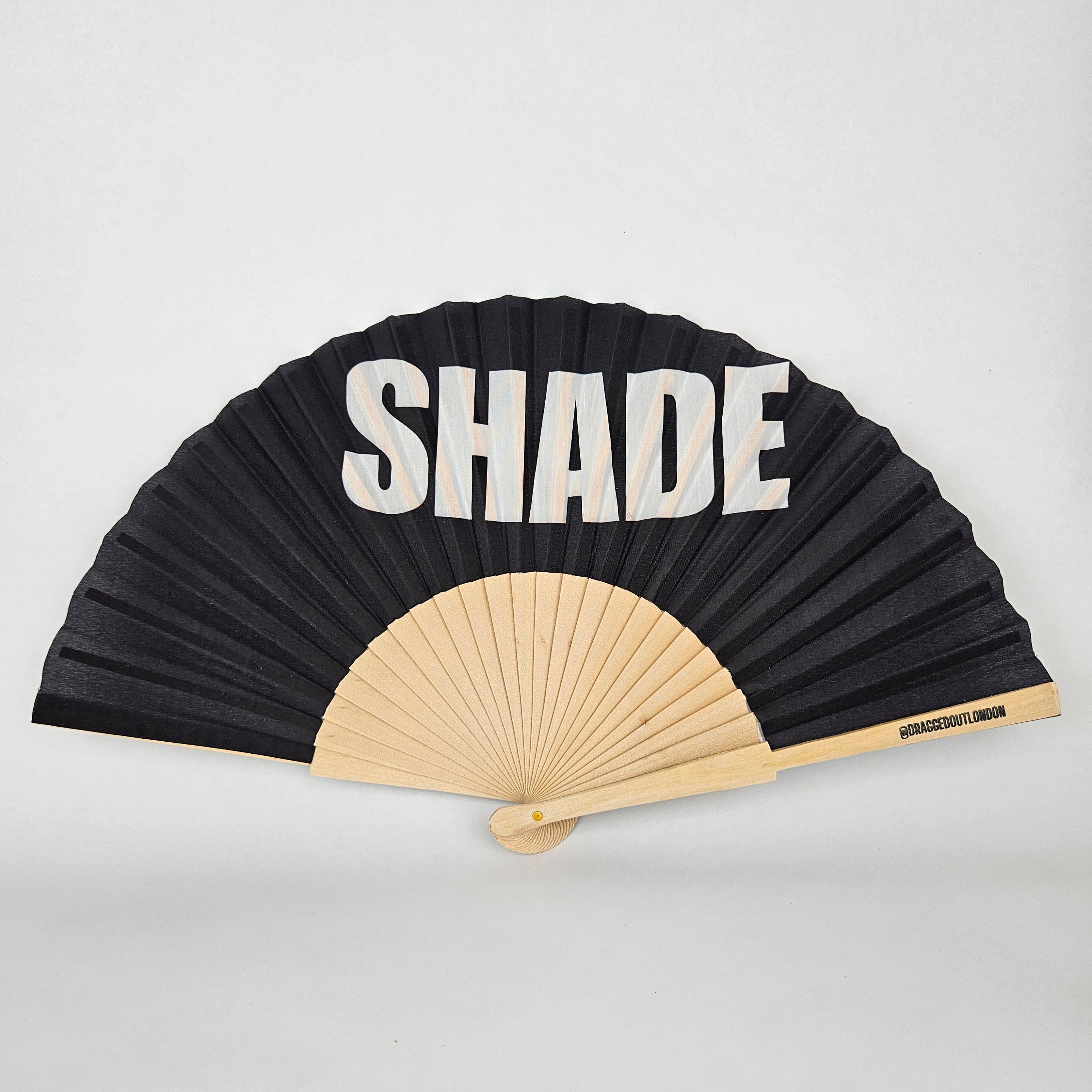Small Folding Wood Hand Fan – Shade
