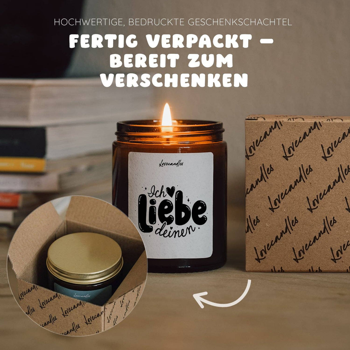 "Ich liebe deinen" Scented candle