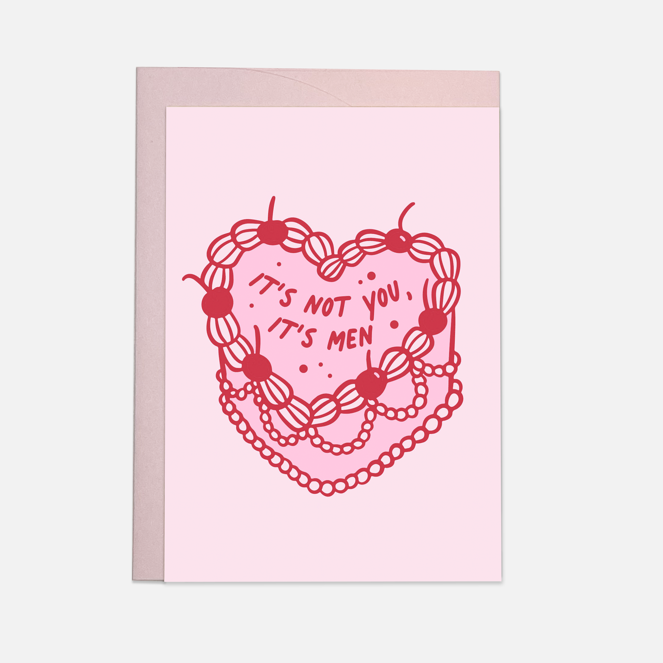 It's men - greeting card: Double folded